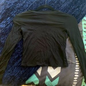 Art class black long sleeve black top size S